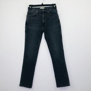 Etica Women's 25 Jeans Black Scarlet High Waist Slim Ankle Charcoal Wash B
